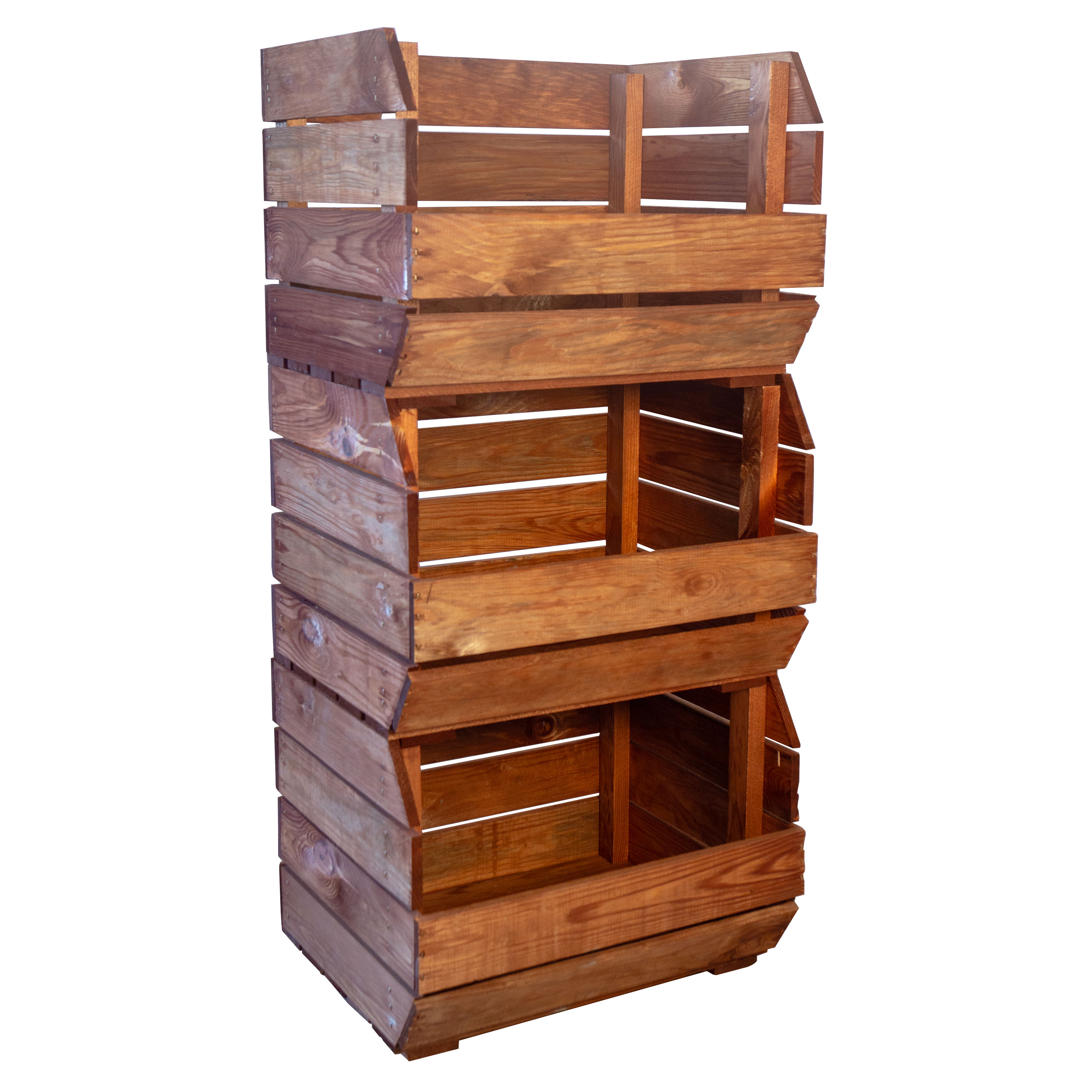 3er Set Regalkiste Olaf Ocker 40x33x30 cm